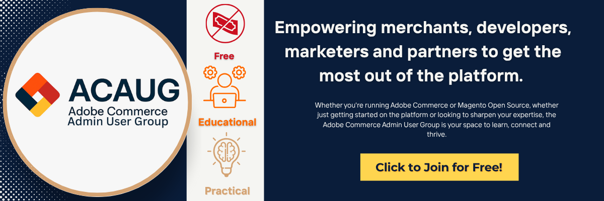 Adobe Commerce Admin User Group