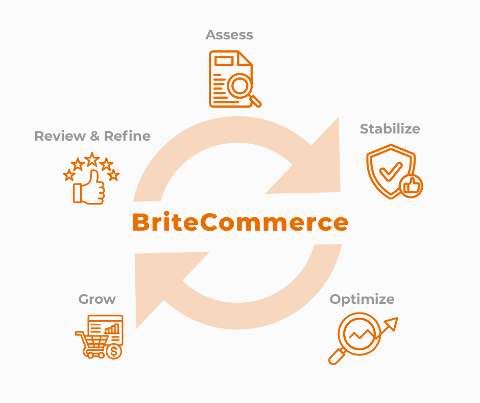 BriteCommerce Orange Text